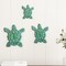 Lavish Home Sea Turtle Wall Art- Nautical 3D Metal Hanging Decor-Vintage Coastal Seaside Inspired Style-Under Water Sea Life Ocean 3